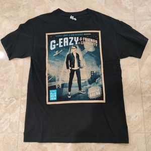 G-Eazy Bay to the Universe Tour Concert Merch Black T Shirt Oakland Bay Area